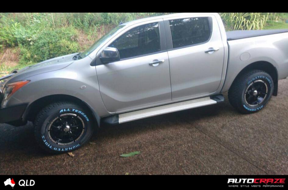 MAZDA BT 50 HE791 MAXX GLOSS BLACK MACHINED FACE